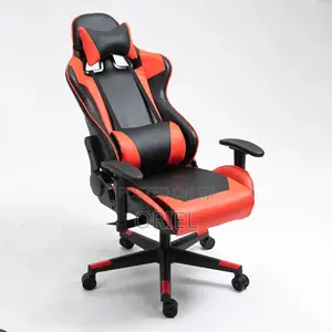 Modern Gaming Chair : Executive Classic Red Gamers Streaming Chair