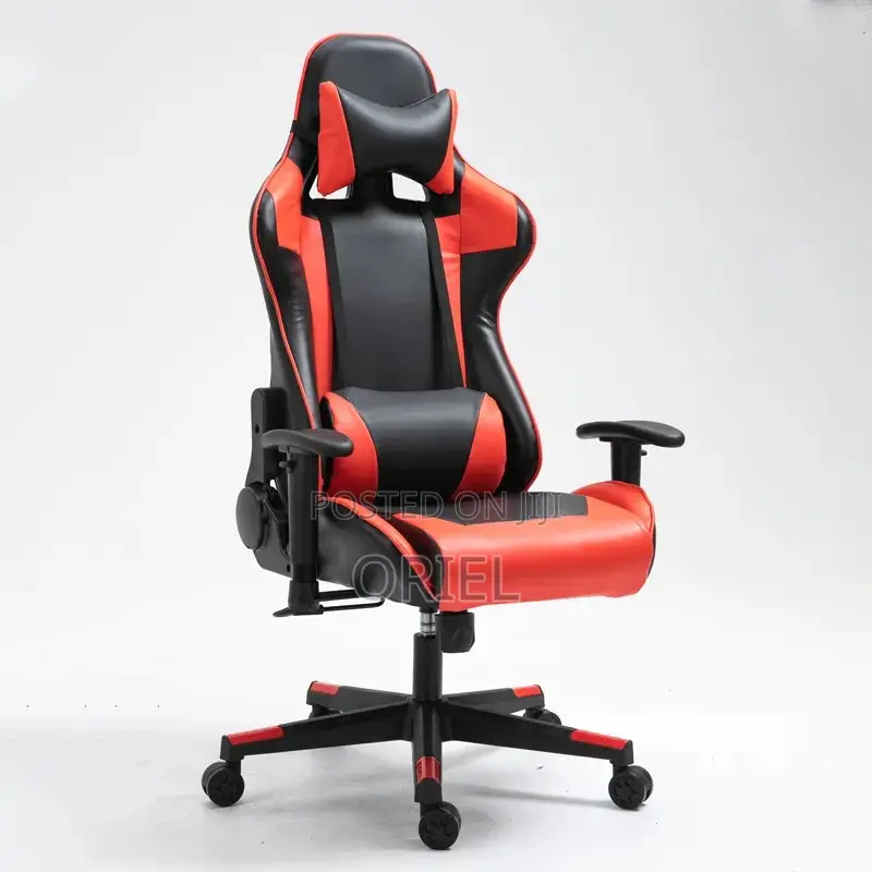 Modern Gaming Chair : Executive Classic Red Gamers Streaming Chair