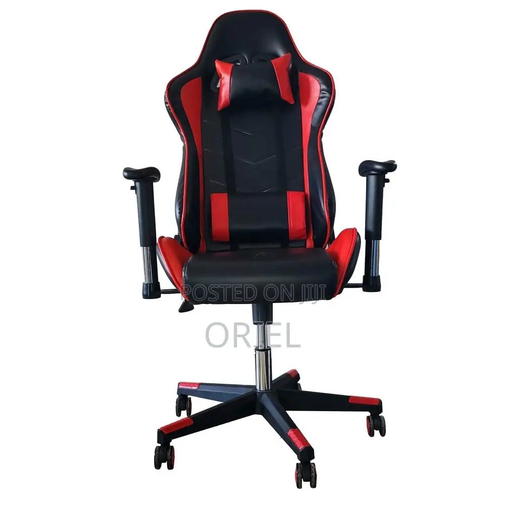 Modern Gaming Chair : Executive Classic Red Gamers Streaming Chair