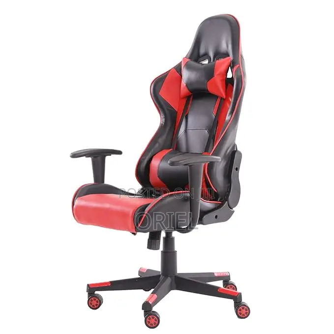 Modern Gaming Chair : Executive Classic Red Gamers Streaming Chair