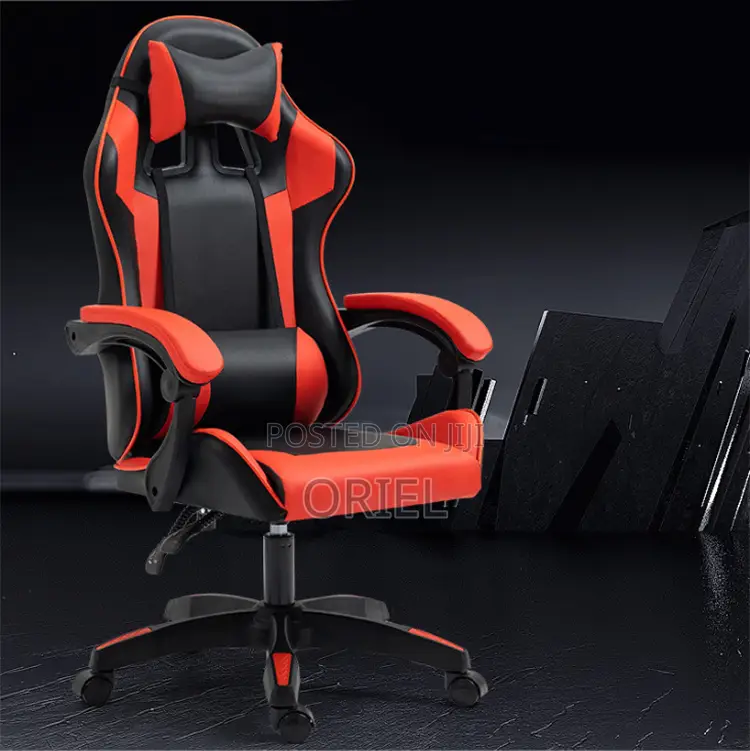 Modern Gaming Chair : Executive Classic Red Gamers Streaming Chair