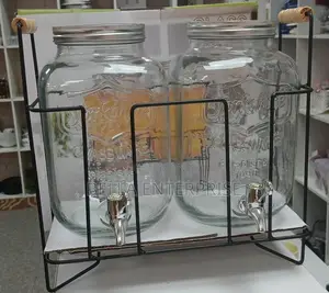 2in1 Glass Juice Dispenser 4ltrs Each