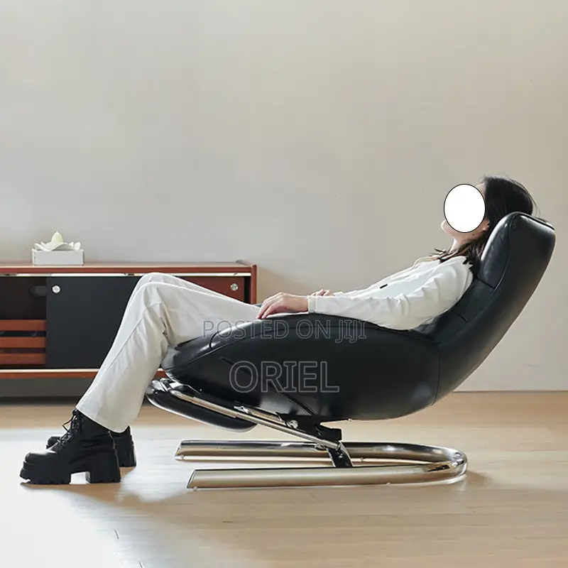 Modern Leather Luxury Leisure Chair : Fuchen Lounge Chair