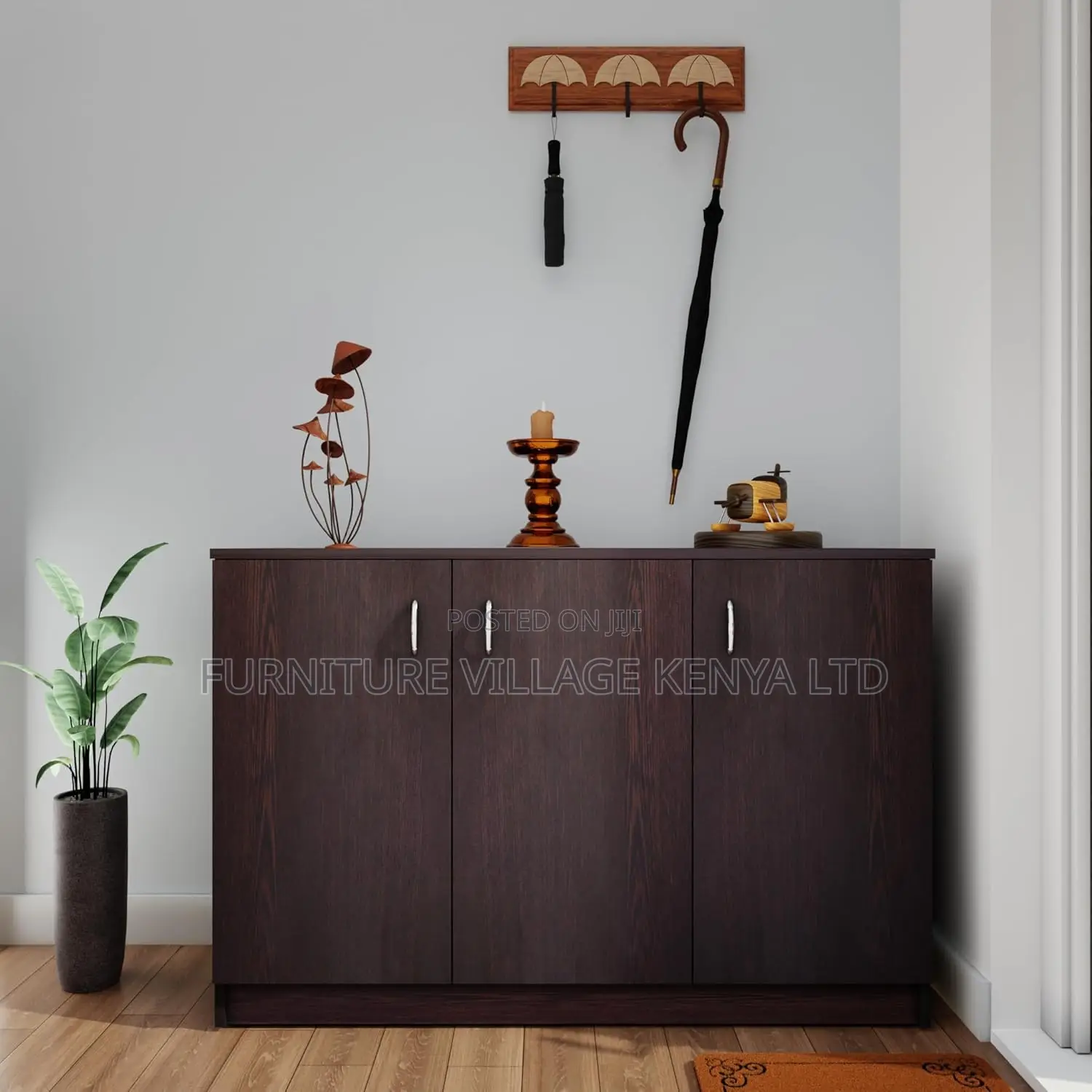 3-doors Credenza Cabinet