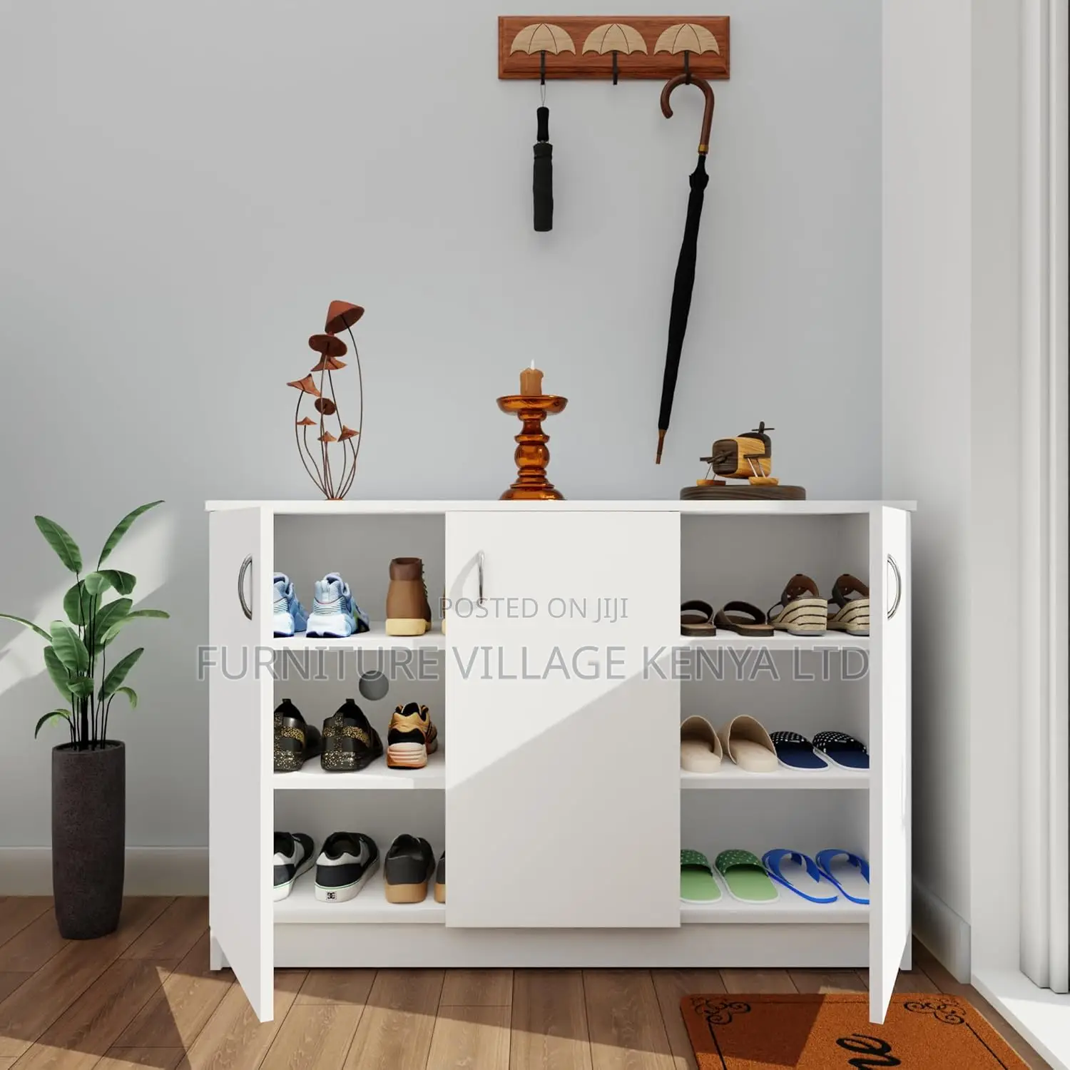 3-doors Credenza Cabinet