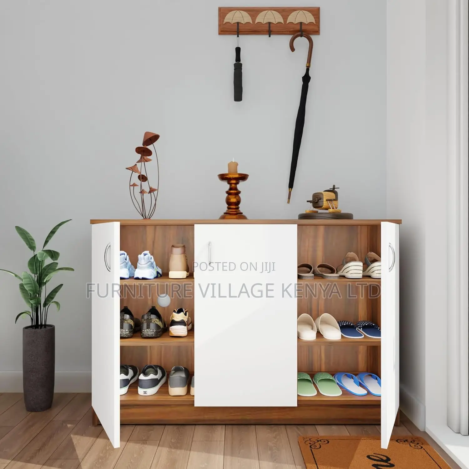 3-doors Credenza Cabinet