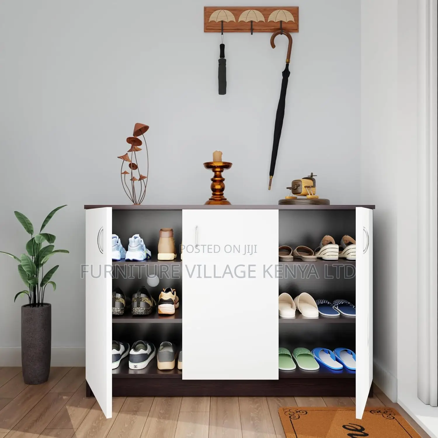 3-doors Credenza Cabinet