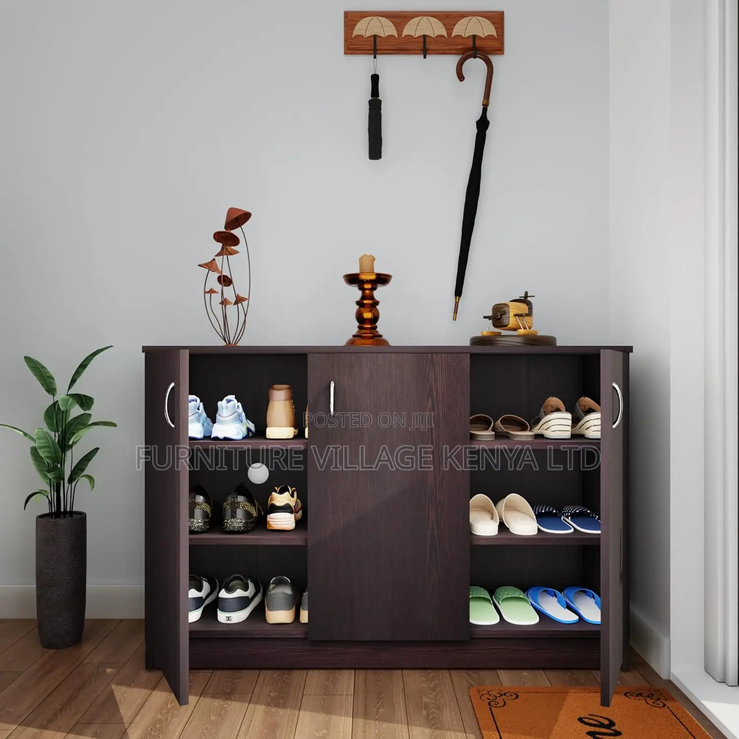 3-doors Credenza Cabinet