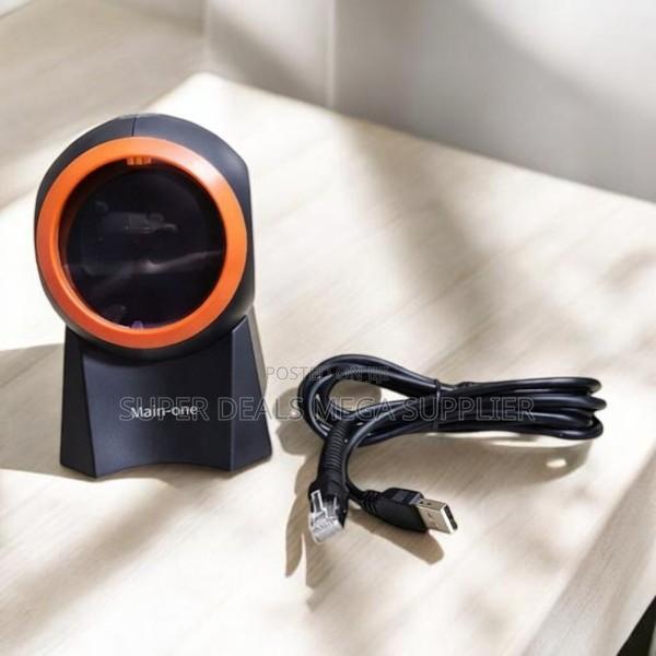 Hand Free Reading Option 1d/2d Desktop Table Mount Barcode Scanner