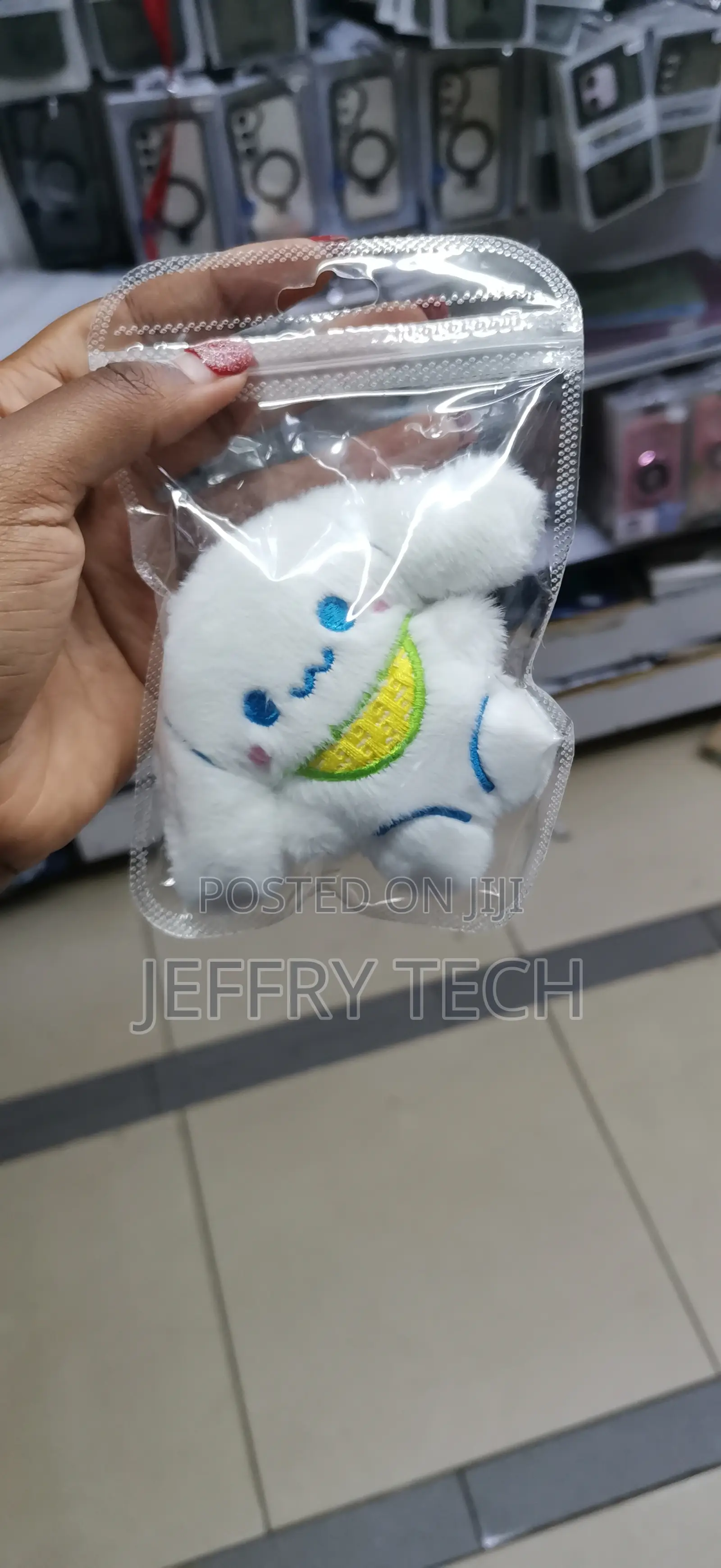 Phone Charm Soft Plush Keychain Fashion Decoration Accessory