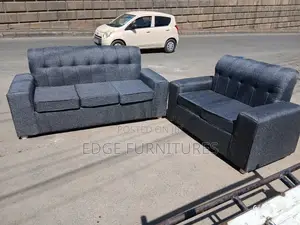 Dark Grey Five Seater Sofa Set