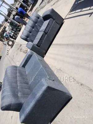 Dark Five Seater Sofa Set