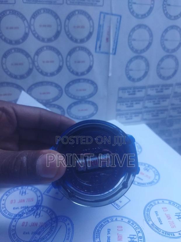 Round Shape Self Inking Rubber Stamp - thumbnail 2