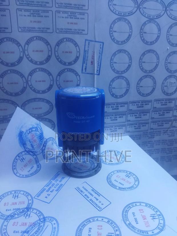 Round Shape Self Inking Rubber Stamp - thumbnail 3