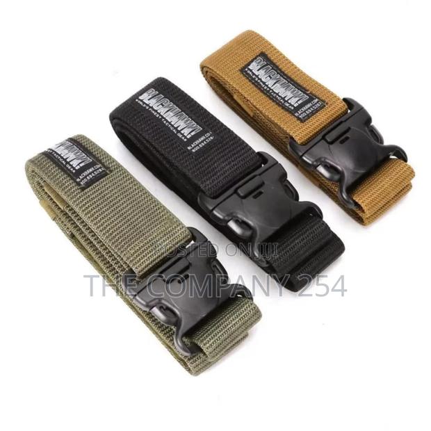 Outdoor Web Belt With Slider Buckle Combat Canvas Tactical Gear - main view