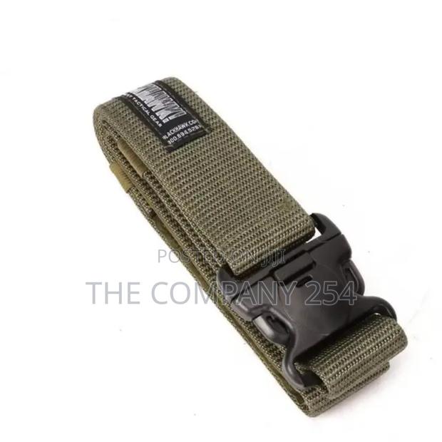 Outdoor Web Belt With Slider Buckle Combat Canvas Tactical Gear - thumbnail 9