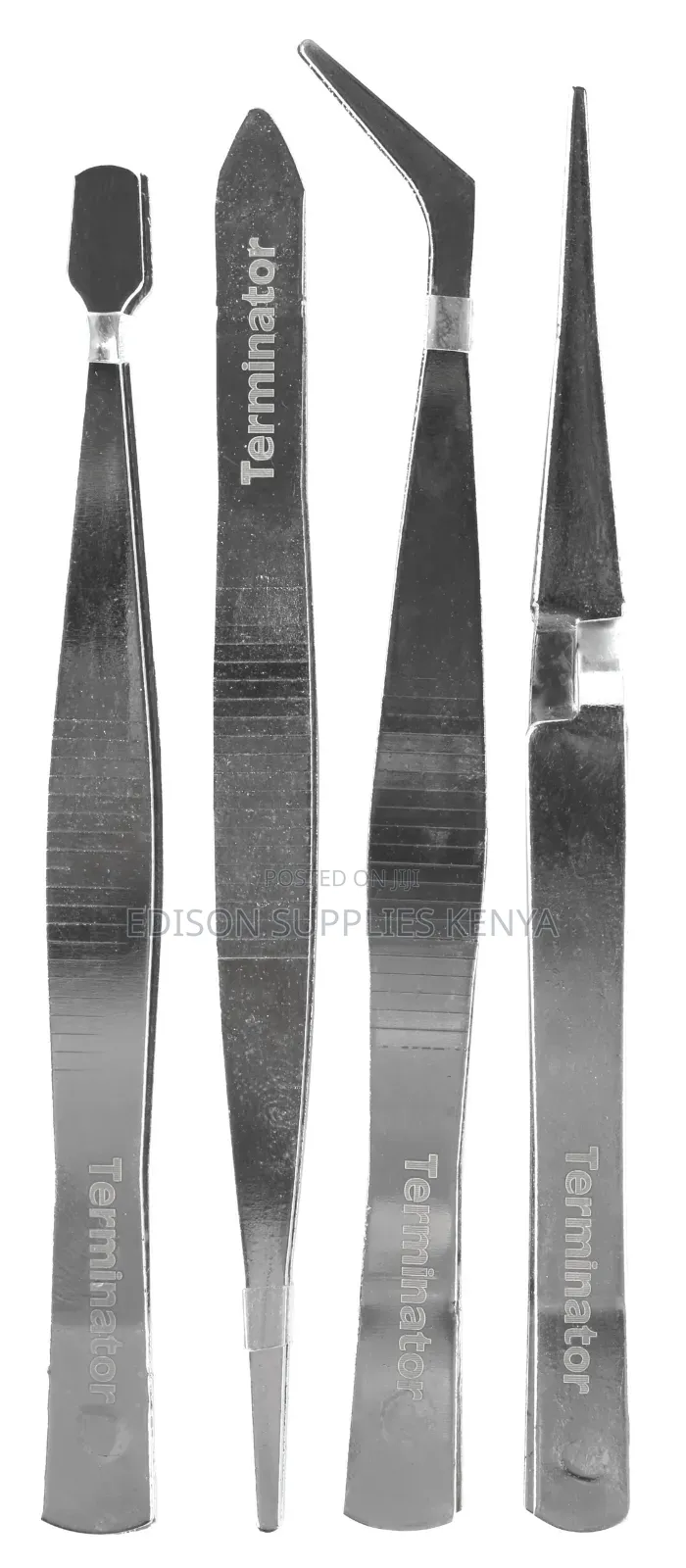 Tweezer Terminator 4pcs Tweezers Set Premium Precision Stainless Steel