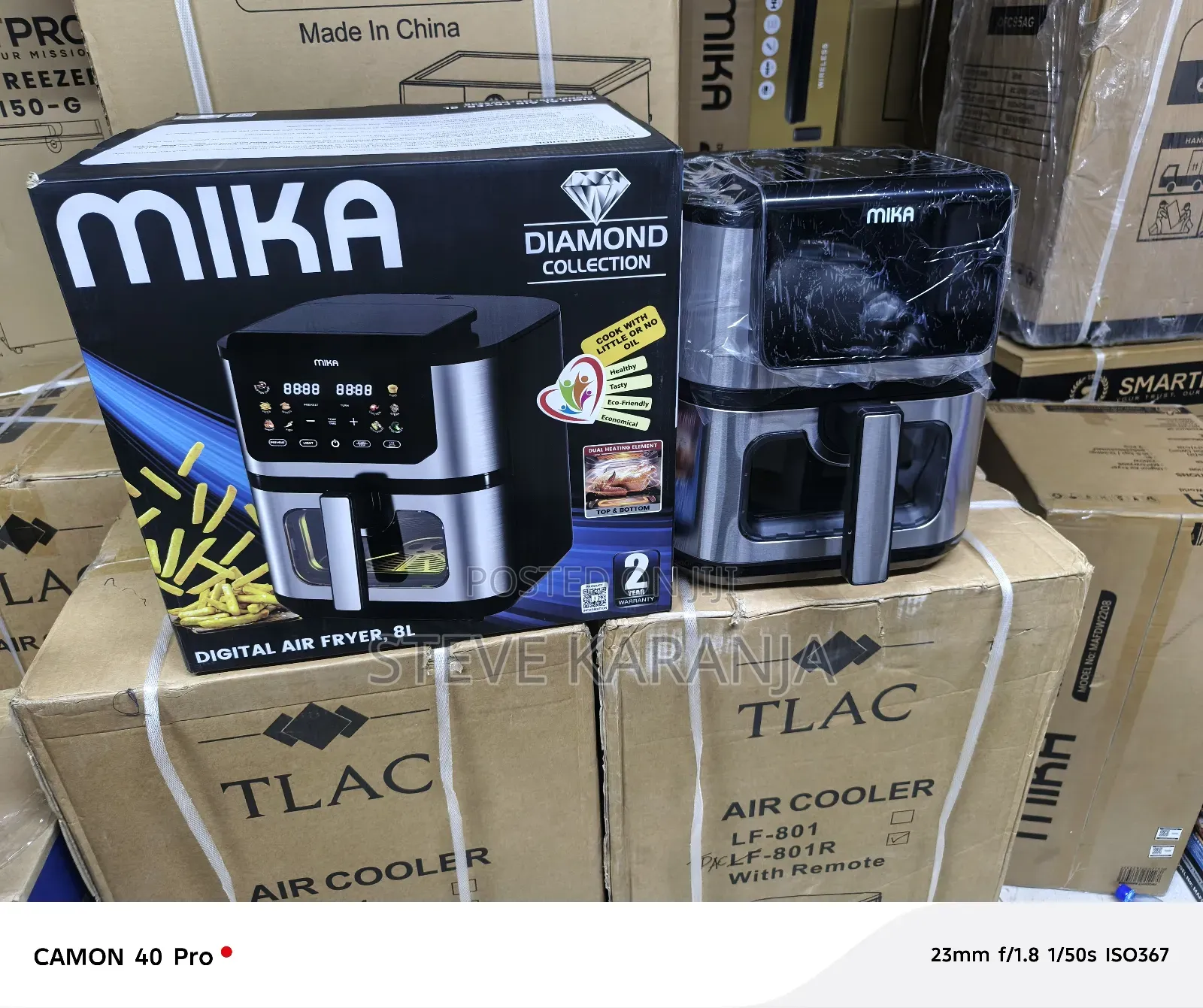 Mika Nonstick Air Fryer 8l Digital
