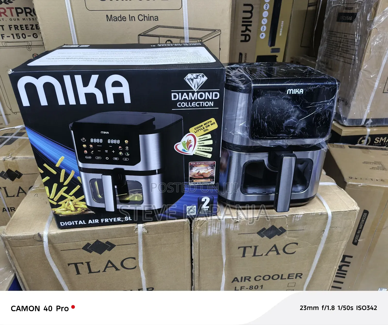 Mika Nonstick Air Fryer 8l Digital