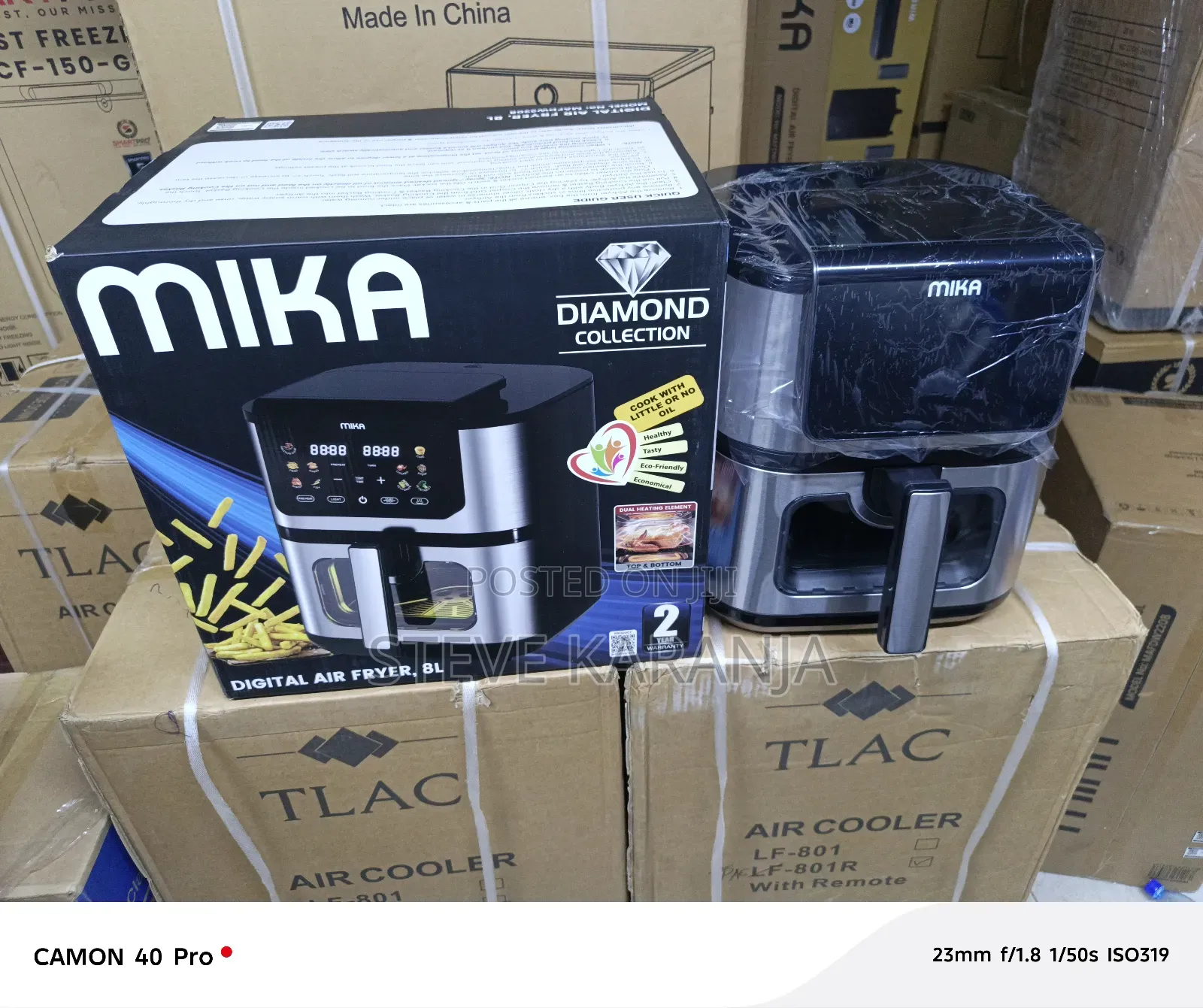 Mika Nonstick Air Fryer 8l Digital