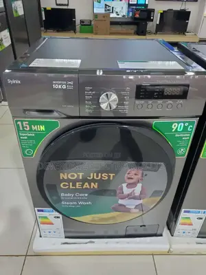 *Synix Washing Machine Front Load 10kg Wash and Spin