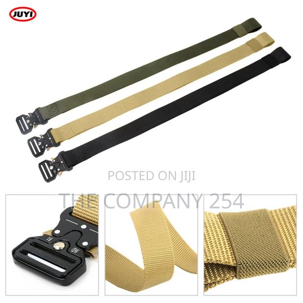 Tactical Outdoor Multifunctional Quick Release Canvas Training Belt - thumbnail 4
