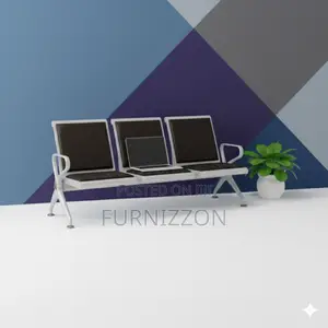 Office Reception 3 Seater Padded Waiting Bench