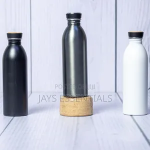 510ml Bamboo Lid Metallic Bottle Valentines Gift Item Corporat Bottle