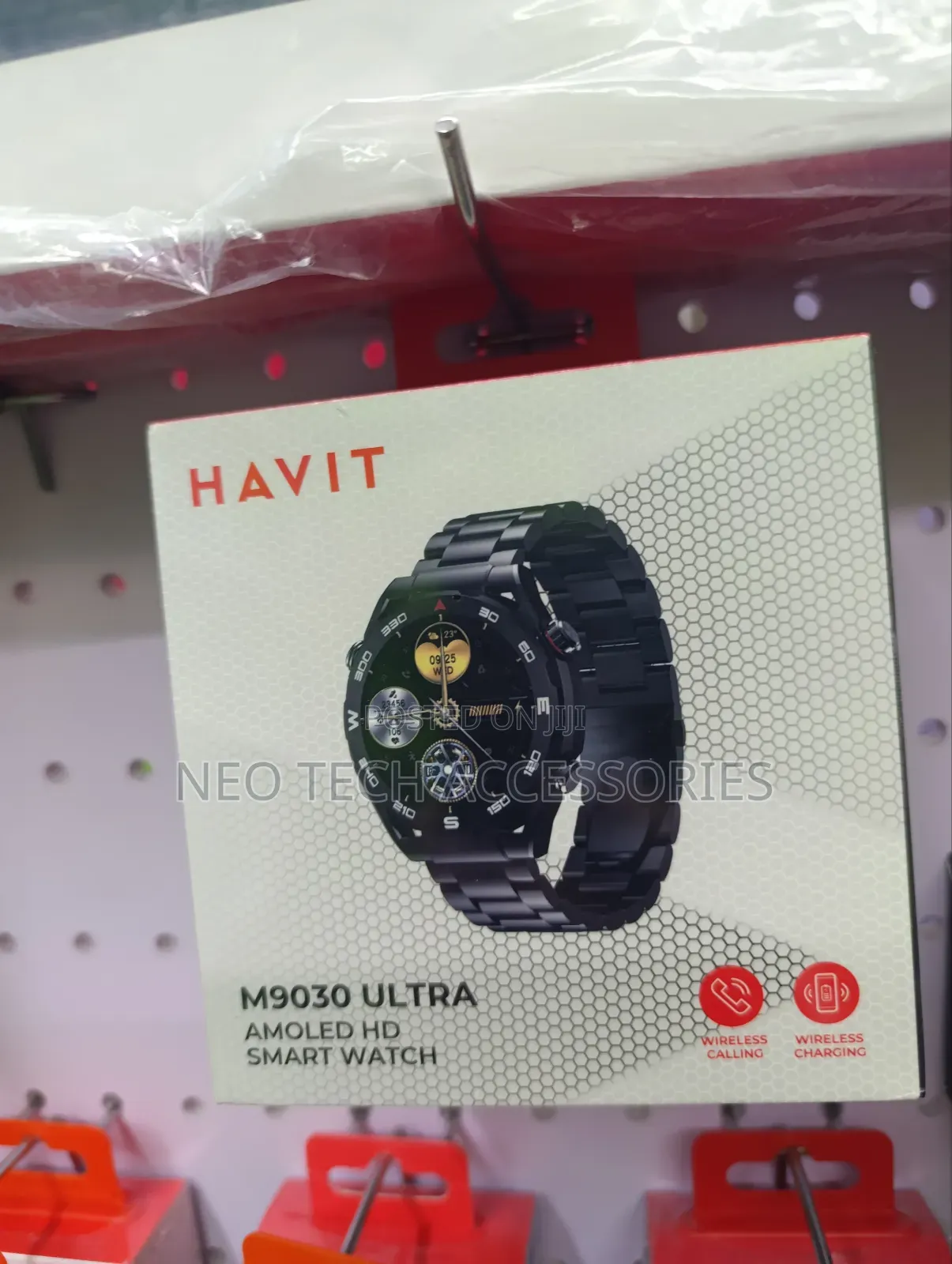 Havit M9030 Ultra Amoled Hd Smart Watch(Black)