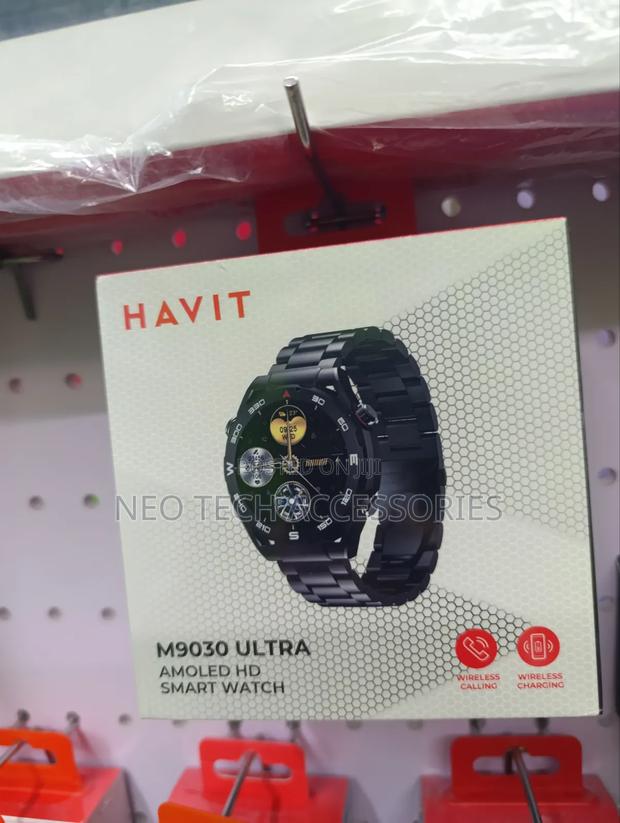 Havit M9030 Ultra Amoled Hd Smart Watch(Black) - thumbnail 3