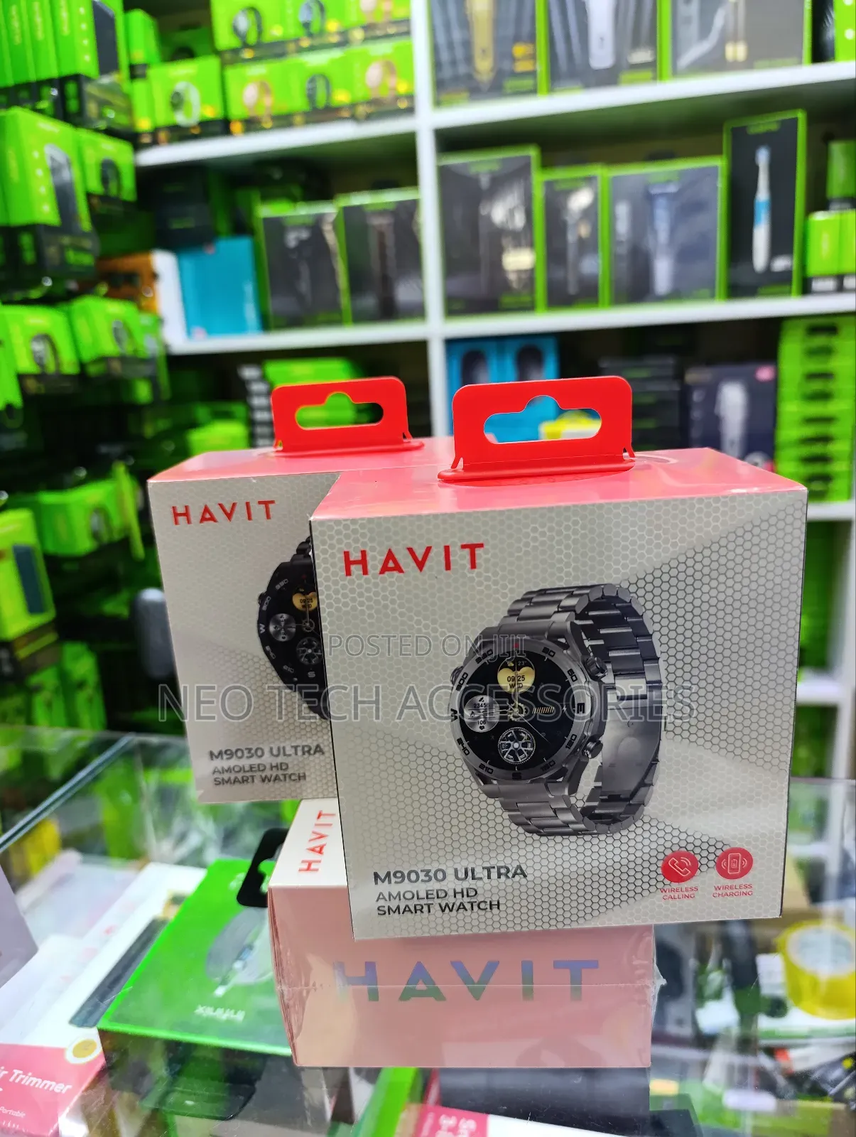 Havit M9030 Ultra Amoled Hd Smart Watch (Silver)