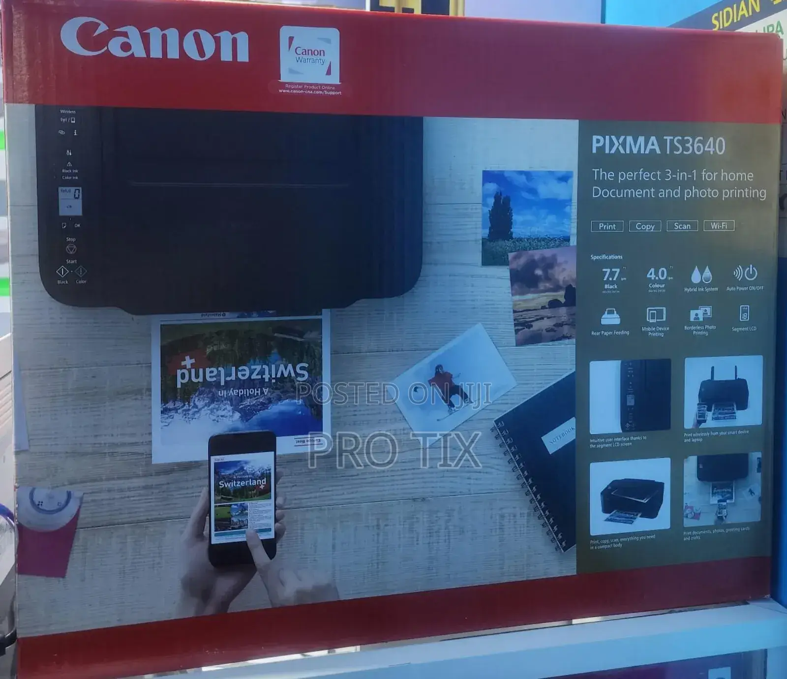 Canon Pixma Ts3640 Printer