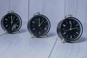 Black Gold Ring Clock : Decorative Standing Clock : Luxury Gift