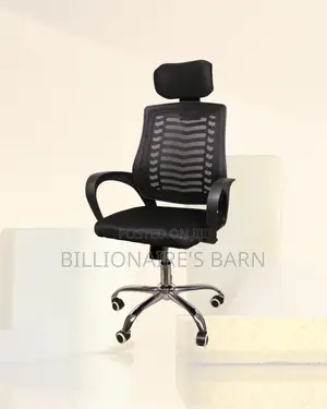 Headrest Office Chair | Comfort Meets Style, Lower-Back Support