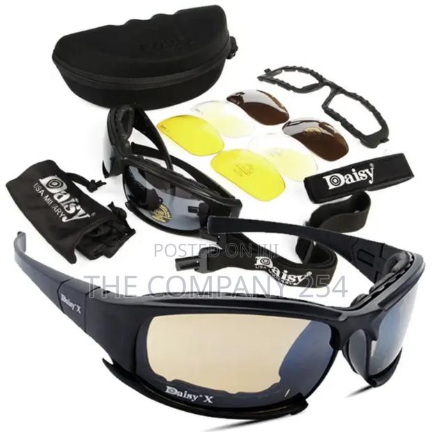 Outdoor Shooting Hiking Daisy Tactical Polarized Sunglasses 4 Lens