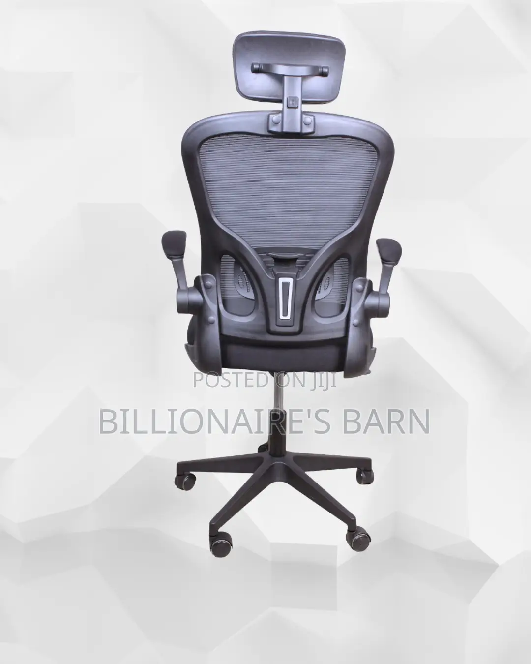 Grey Ergonomic Chair | Comfort Meets Style, Flip-Up Arms Convenience