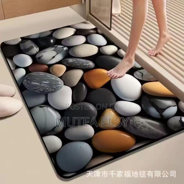 Black,White Blue Big Size Absorbent Bathroom/Door Mats - thumbnail 7