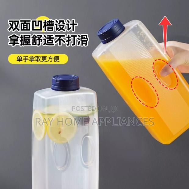 2l Water Bottle With Cap Refrigerator Jug Drink Dispenser - thumbnail 5