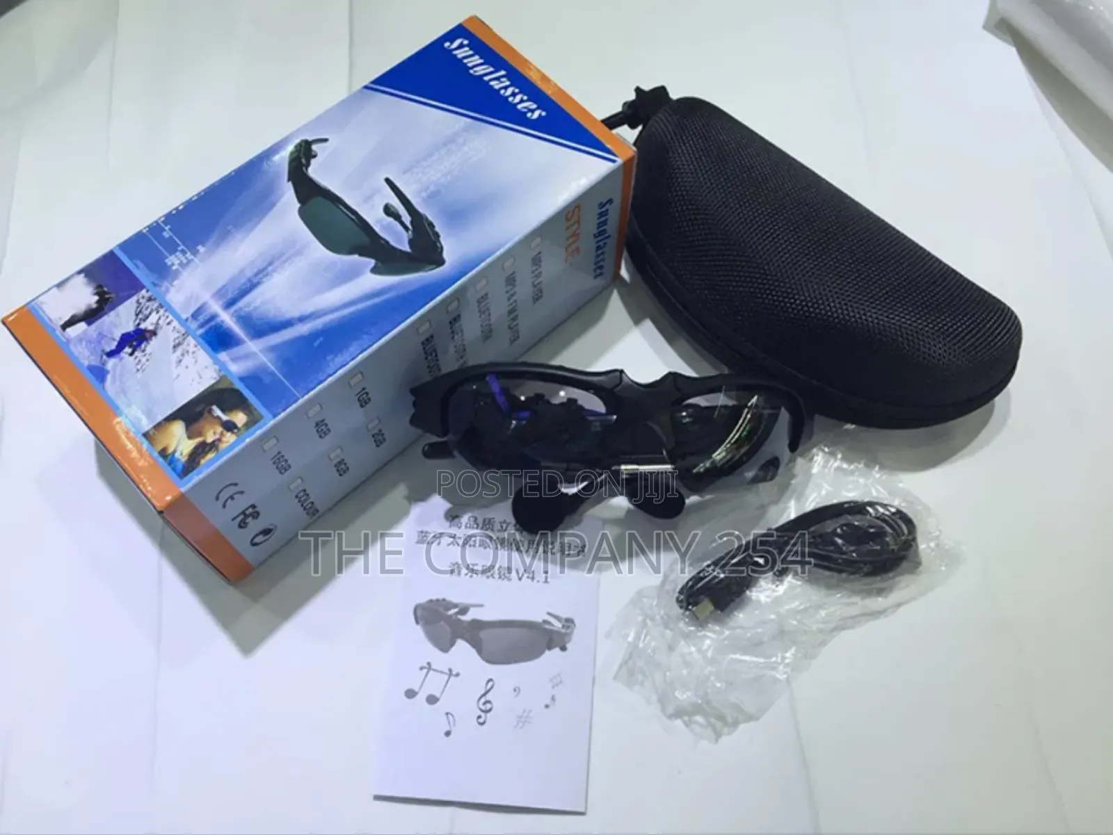 Outdoor Cycling Sports Wireless Headphones With Microphone Sunglasses