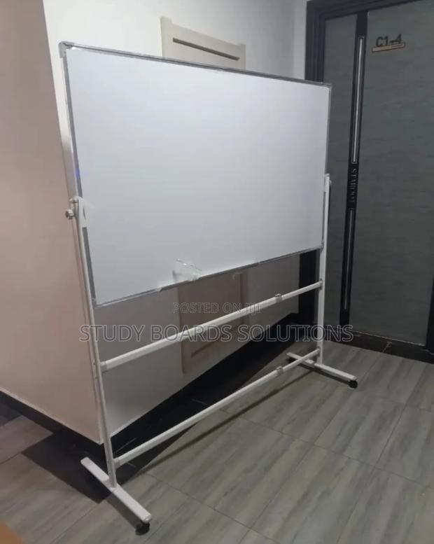 6ftx4ft Magnetic Whiteboard With Wheeled Stand Up for Grabs