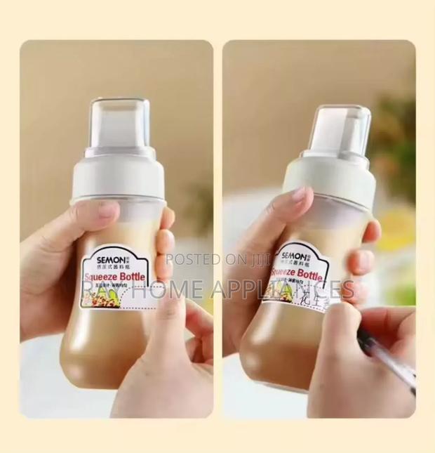 Sauce Squeeze Bottle Refillable Condiment Container Kitchen Tools - thumbnail 9