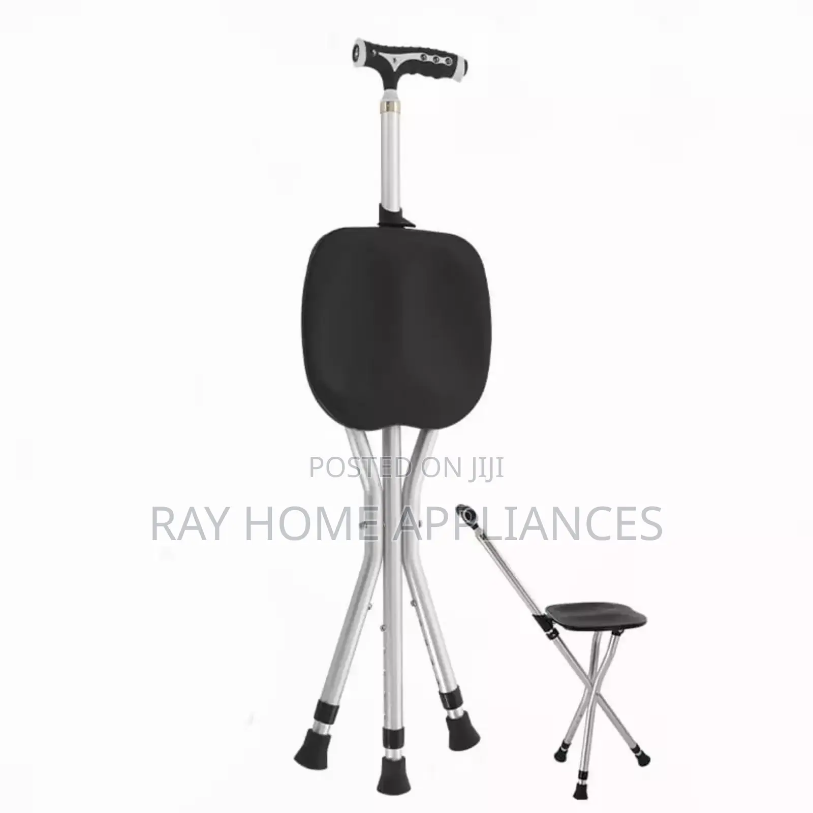 2 in 1 Elderly Walking Stick Cum Stool