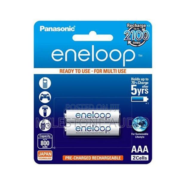 Panasonic Eneloop Aaa Rechargeable 800mah Batteries 1 Pair in Kenya