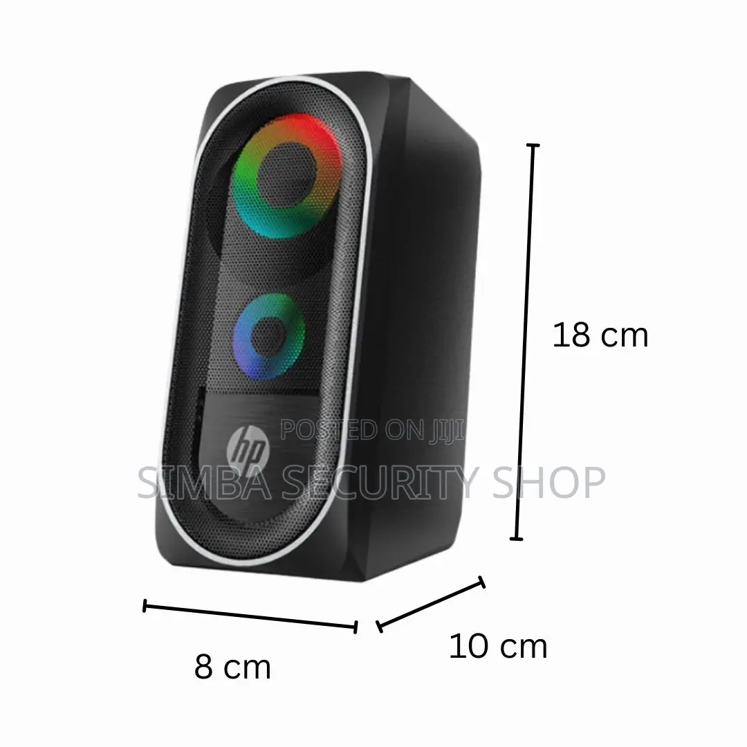 Original Hp Dhe-6001 Wired RGB Gaming Speakers Led Pc Laptop Computer