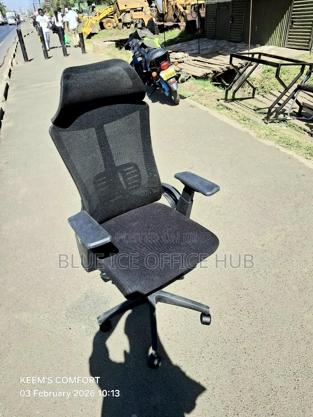 Imported Executive Headrest Staff Chair