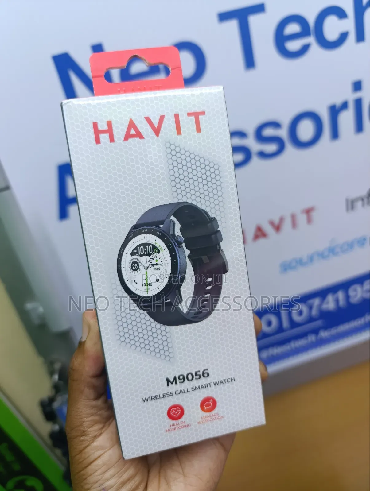 Havit M9056 Amoled Screenwireless Call Smart Watch ( Blue)