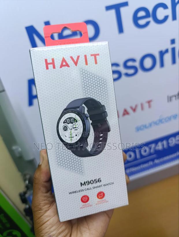 Havit M9056 Amoled Screenwireless Call Smart Watch ( Blue) - thumbnail 2