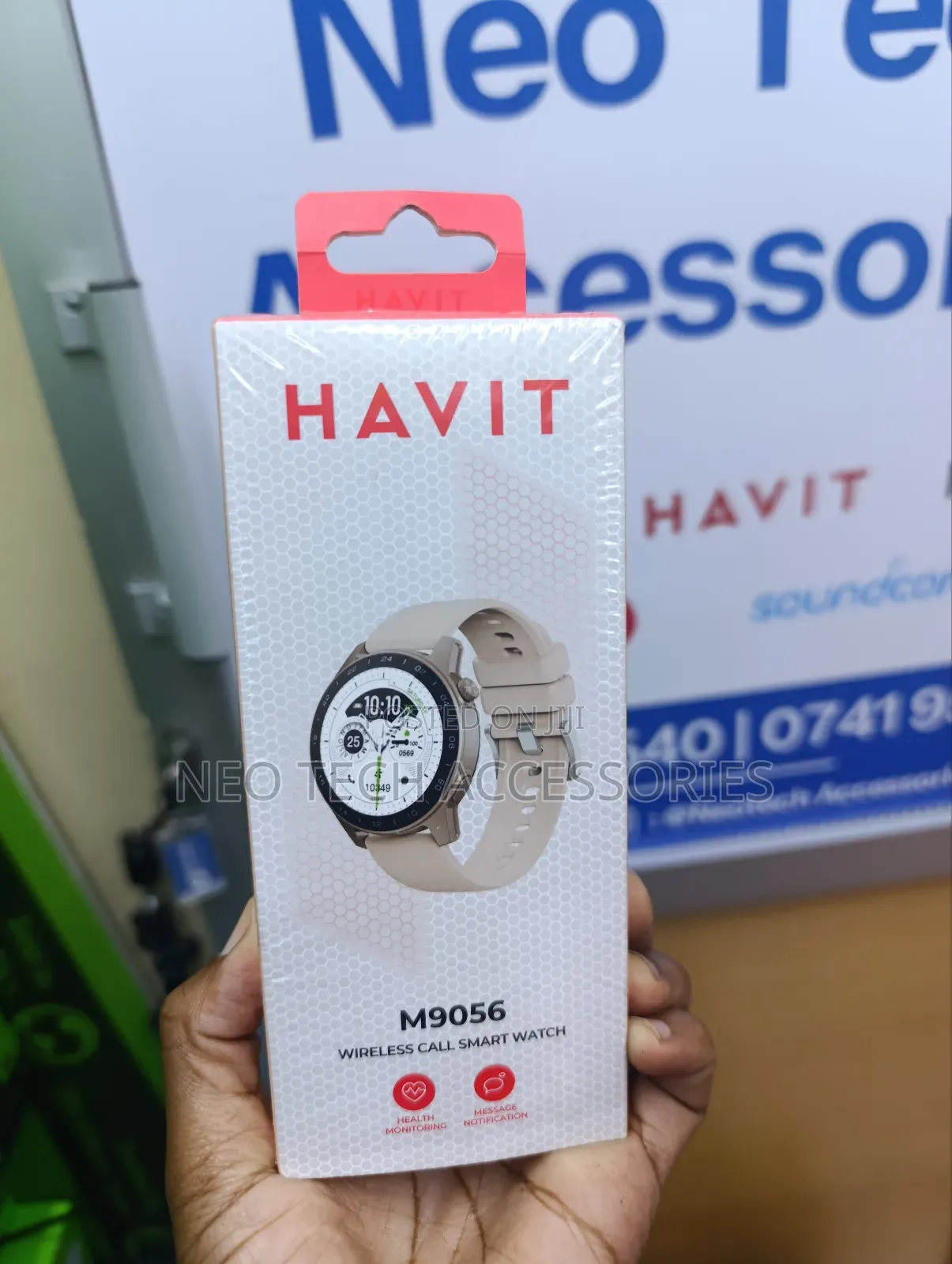 Havit M9056 Amoled Screen Smart Watch (Pink)