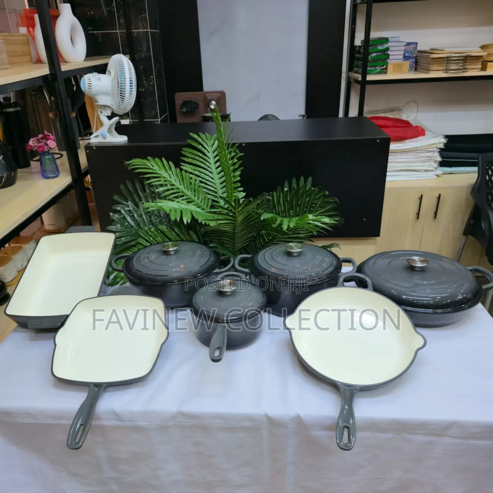Raw Cast Iron Cooking Pots 11pcs