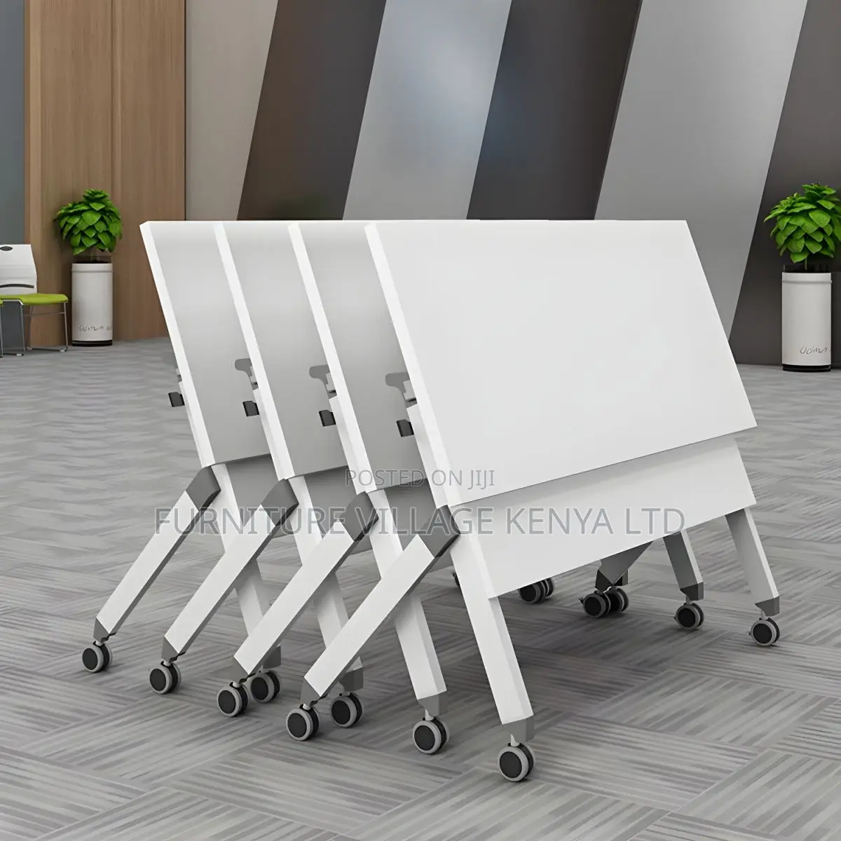 Modern Folding Desk With Wheels